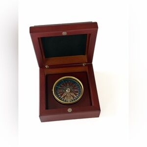 Wooden Compass Box with Fordham Logo
